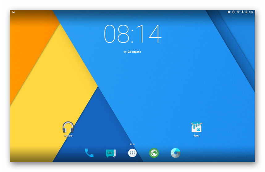 Samsung Galaxy Tab 3 GT-P5200 CyanogenMOD 12 главный экран